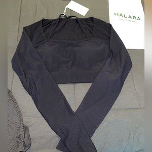 BNWT Black Halara Ribbed Halter Strap Top SIZE SMALL